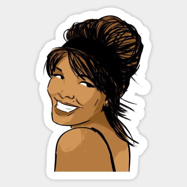 Ms Jackson 2 Sticker by Scarborough Debutante